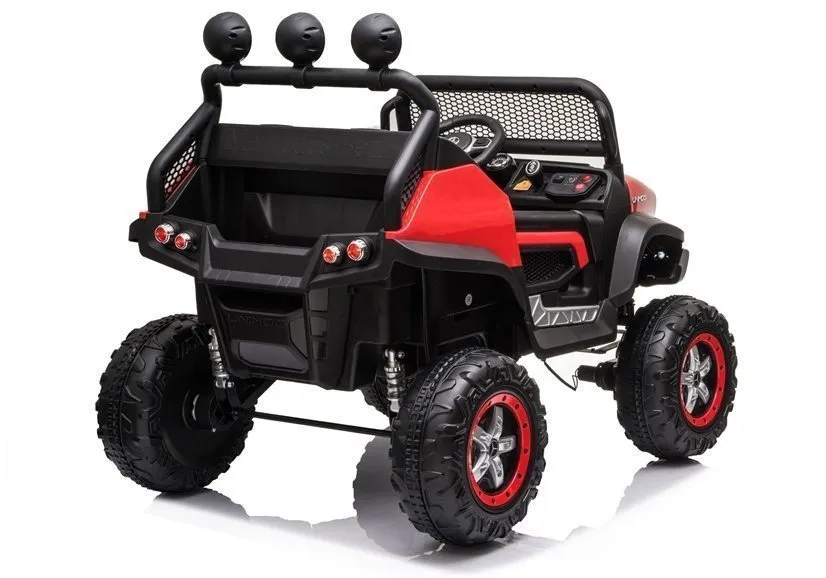 licencirani auto na akumulator mercedes unimog s 4×4 – crveni - slika 5
