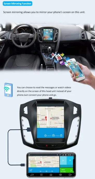 ford focus 2012 - 2017 tesla style original android gps wifi - slika 17