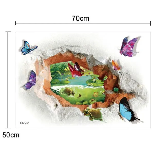 3d wall sticker ples leptira dimenzije 70x50 cm - slika 6
