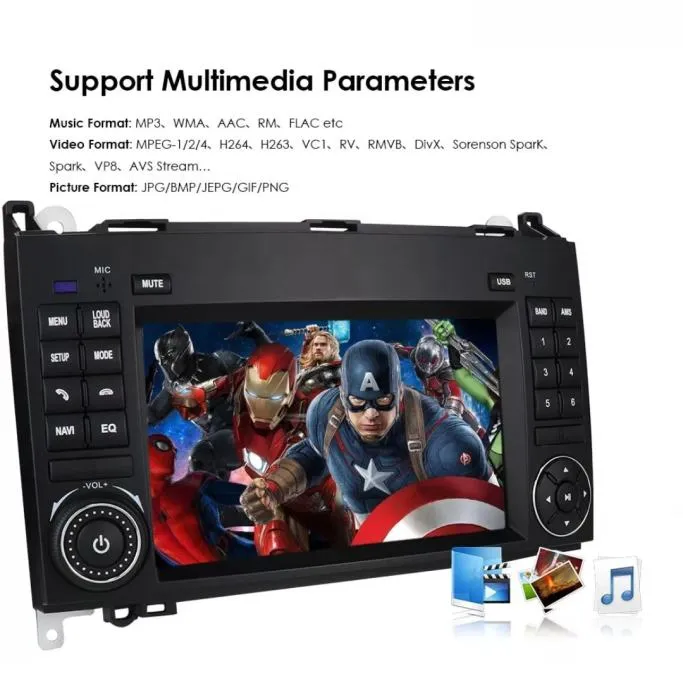 original multimedija w169 w906 crafter sprinter navigacija radio wifi - slika 2