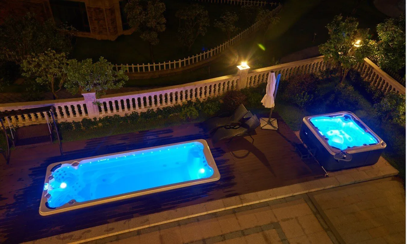swimspa masažni bazen protustrujno plivanje wave ii – premium - slika 3