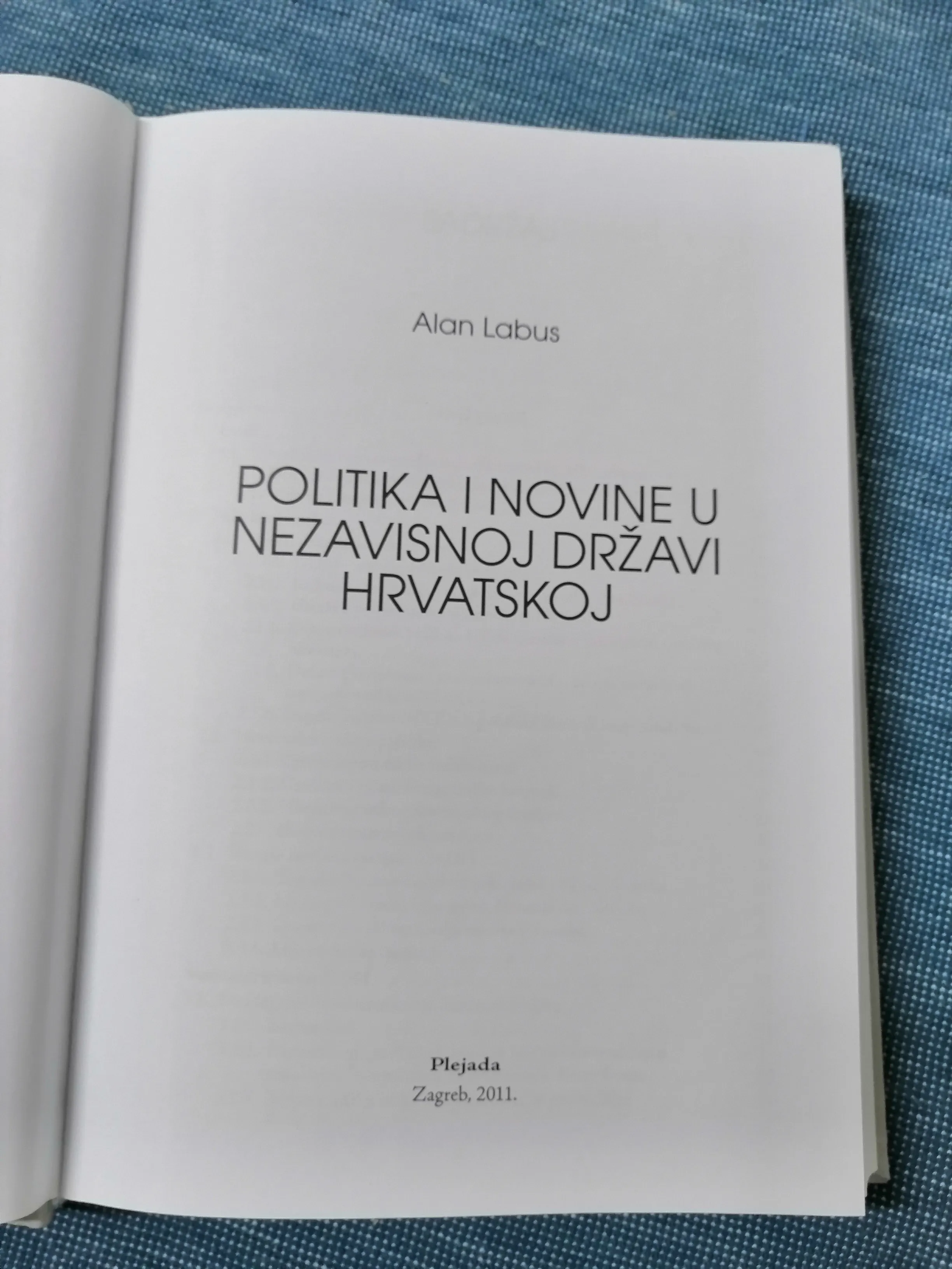 alan labus – politika i novine u nezavisnoj državi hrvatskoj - slika 2