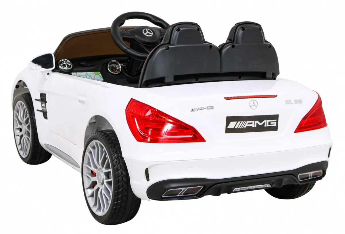 licencirani auto na akumultor mercedes benz amg sl65 s - bijeli - slika 4