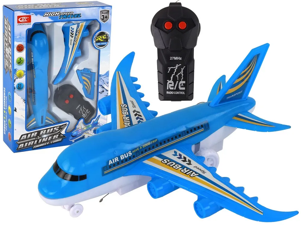 Remote Controlled Airplane R/C Lights Blue DIY - Mursko Središće