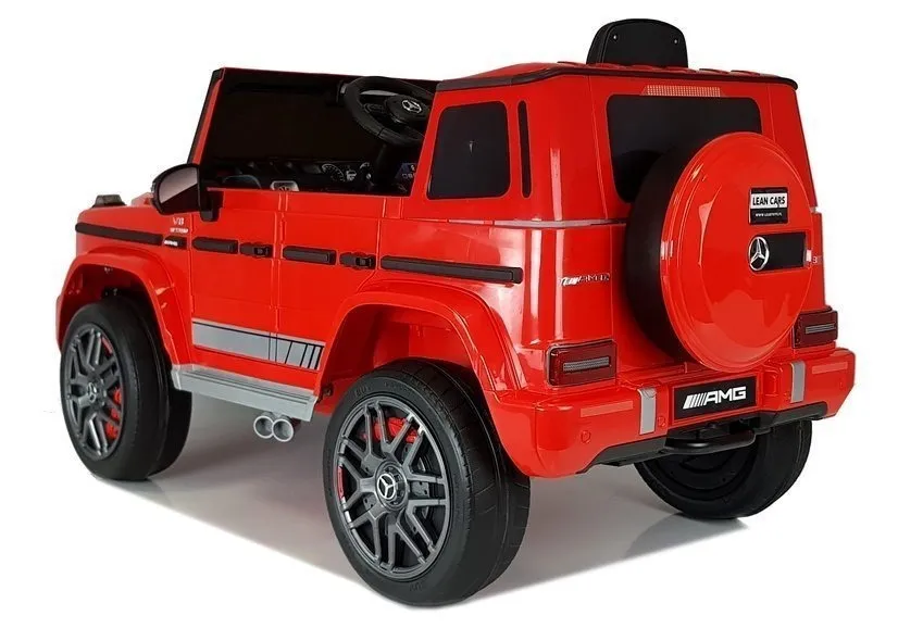 licencirani auto na akumulator mercedes g63 - crveni - slika 4