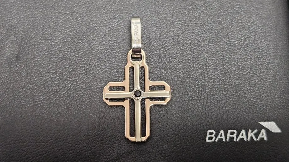 zlatni baraka privjesak 2.86g 18k / r1, rate! - slika 4