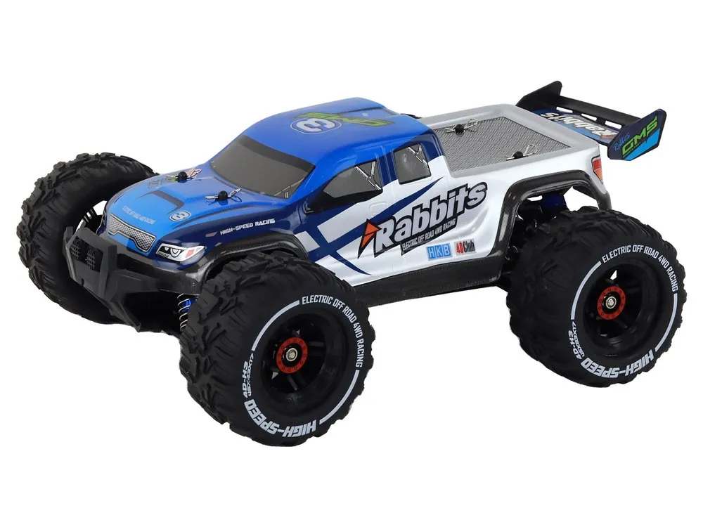 auto na daljinsko upravljanje rabbits rc off-road - plavi - slika 2