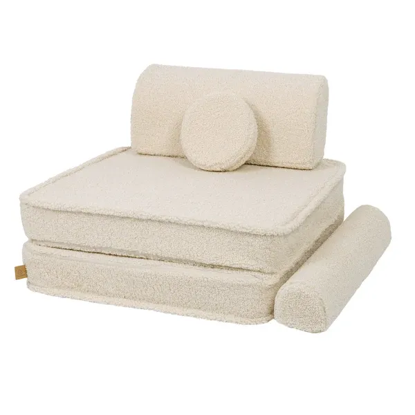 velika modularna sofa za djecu - premium bearly, krem - slika 4