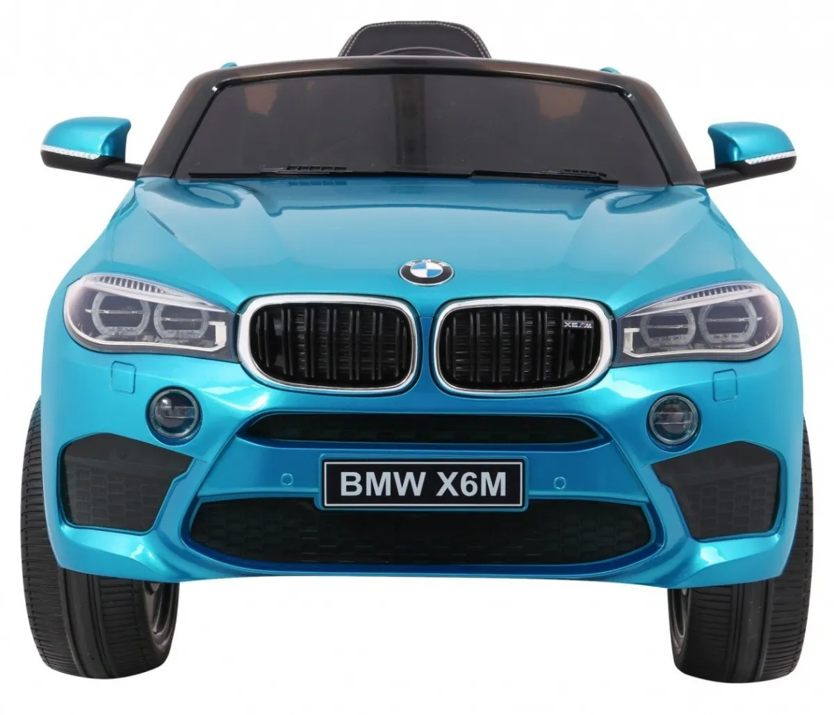 licencirani auto na akumulator bmw x6m - plavi/lakirani - slika 3