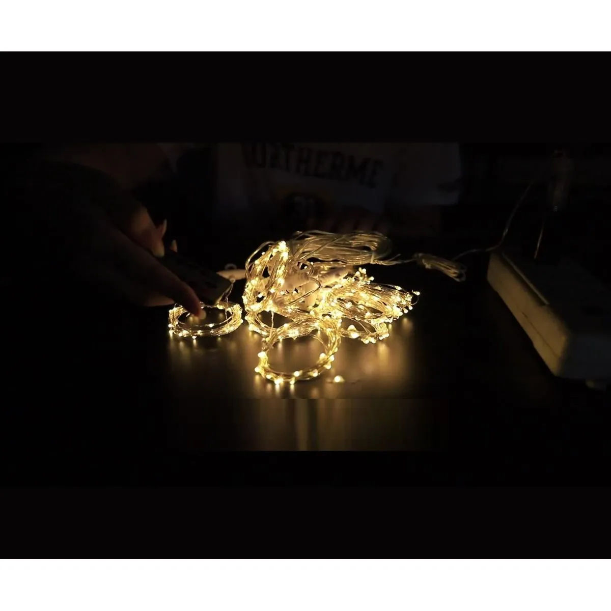 led zavjesa božićnih lampica - slika 2