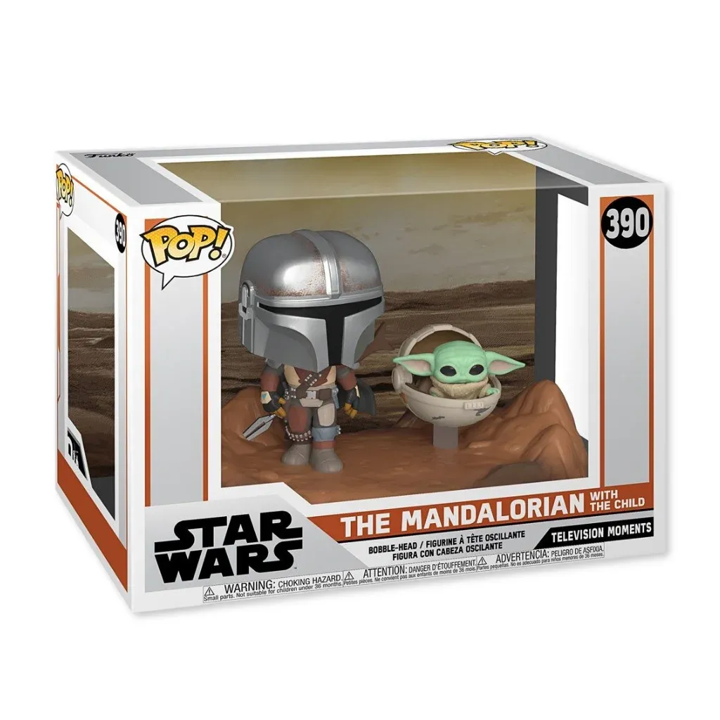 Funko Pop! Moments: Mandalorian – The Mandalorian with The Child #390 - Zagreb