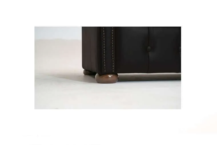 chesterfield fotelja class leather | 1-sjedište | matt black - slika 4