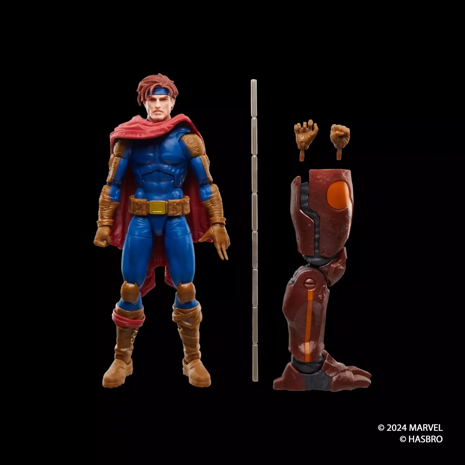 marvel legends series: x-men – gambit figura, 15cm - slika 6