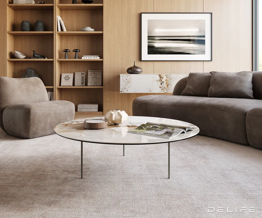 Klub stolić Edge 100x100cm, Materijal: Keramika Minas Melange - Čakovec
