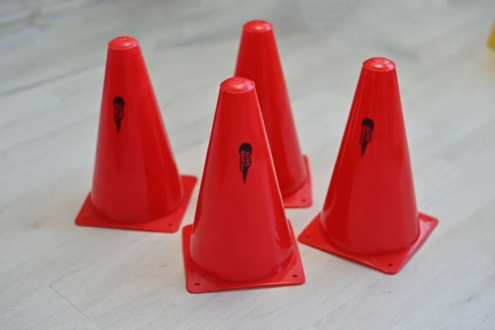 ta033r-set od 4 pvc čunja-23cm - slika 1