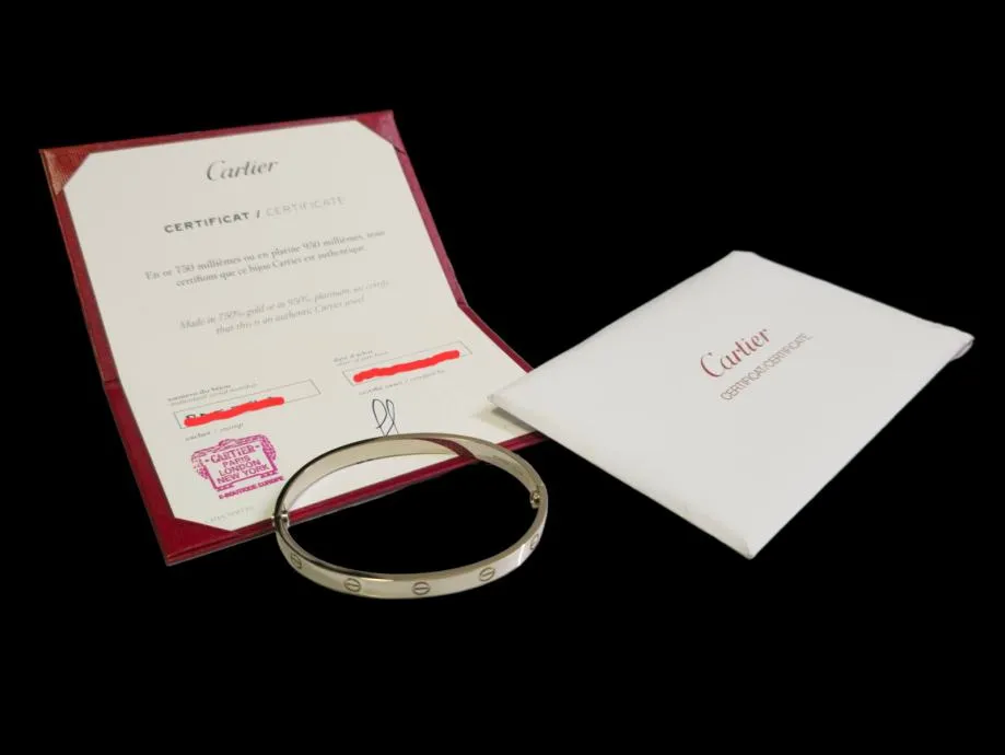 cartier love bracelet white gold / r1, rate !! - slika 6