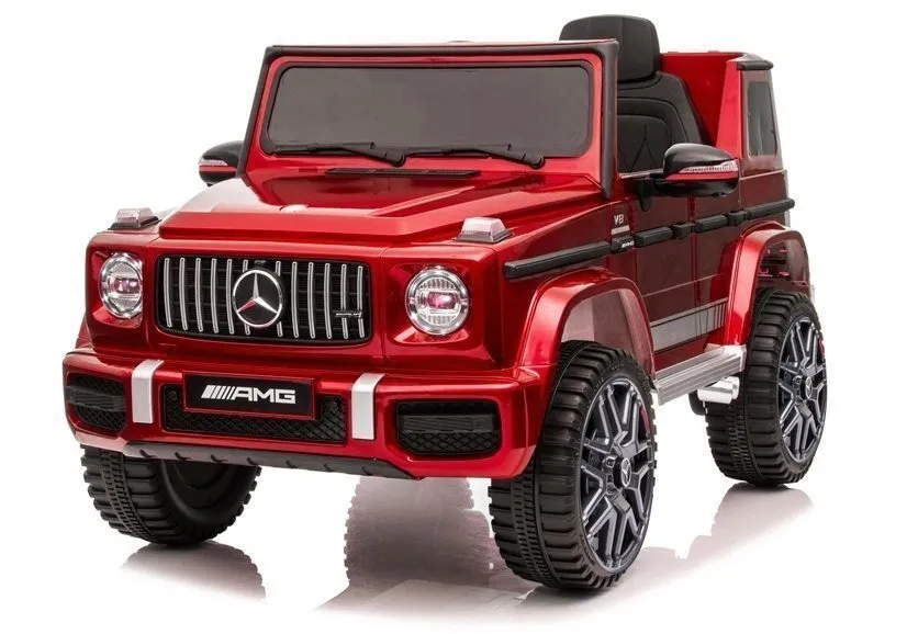 licencirani auto na akumulator mercedes g63 bbh-0002 - crveni/lakirani - slika 5