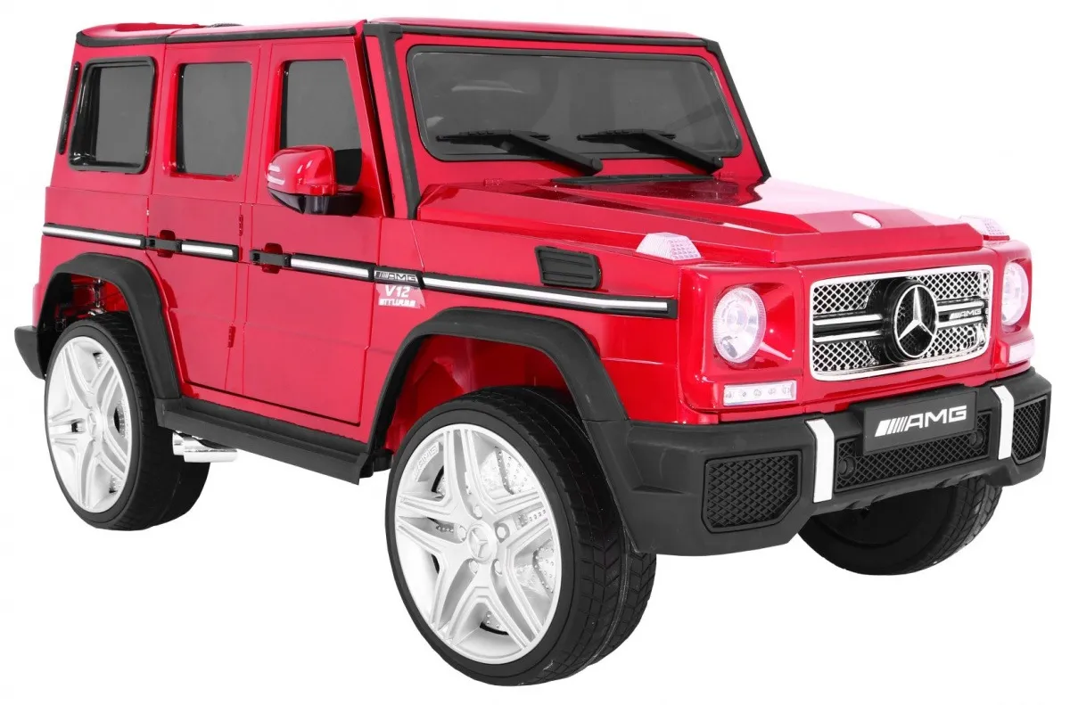 licencirani auto na akumultor mercedes g65 2 4g - crveni/lakirani - slika 4