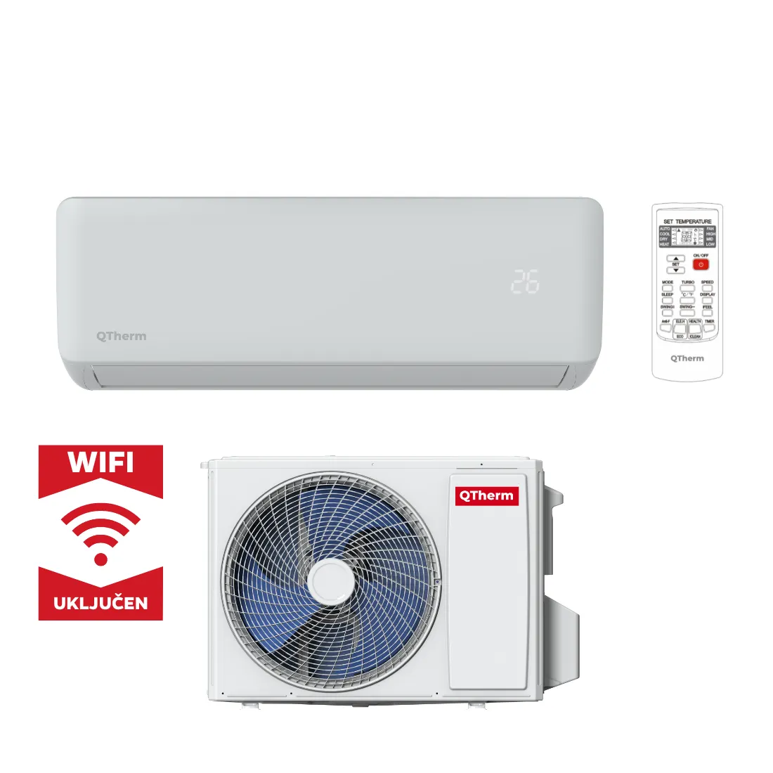 Qtherm Klima Tac-24fvo/tac-24fvw+wifi Flash Inverter - Vinkovci