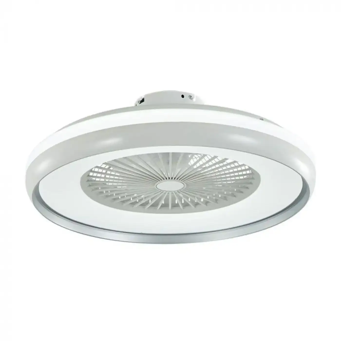 STROPNI VENTILATOR S LED OSVJETLJENJEM 45W I DALJINSKIM UPRAVLJAČEM 3u1 45W AC MOTOR SA SIVIM OBRUBOM - Vinkovci