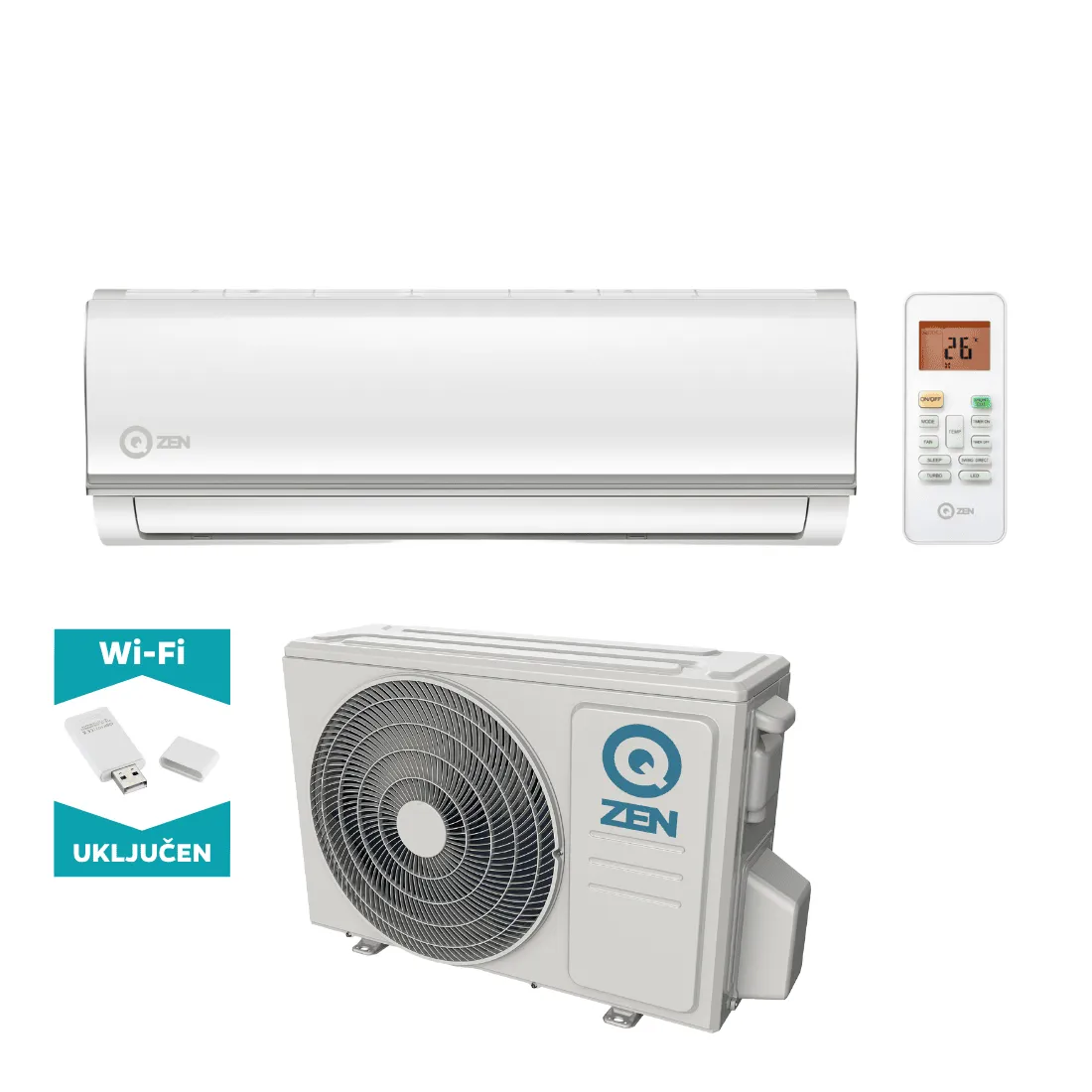 Qzen Klima Single Sp. Start Inv.plus 7,0 Kw Wifi - Vinkovci