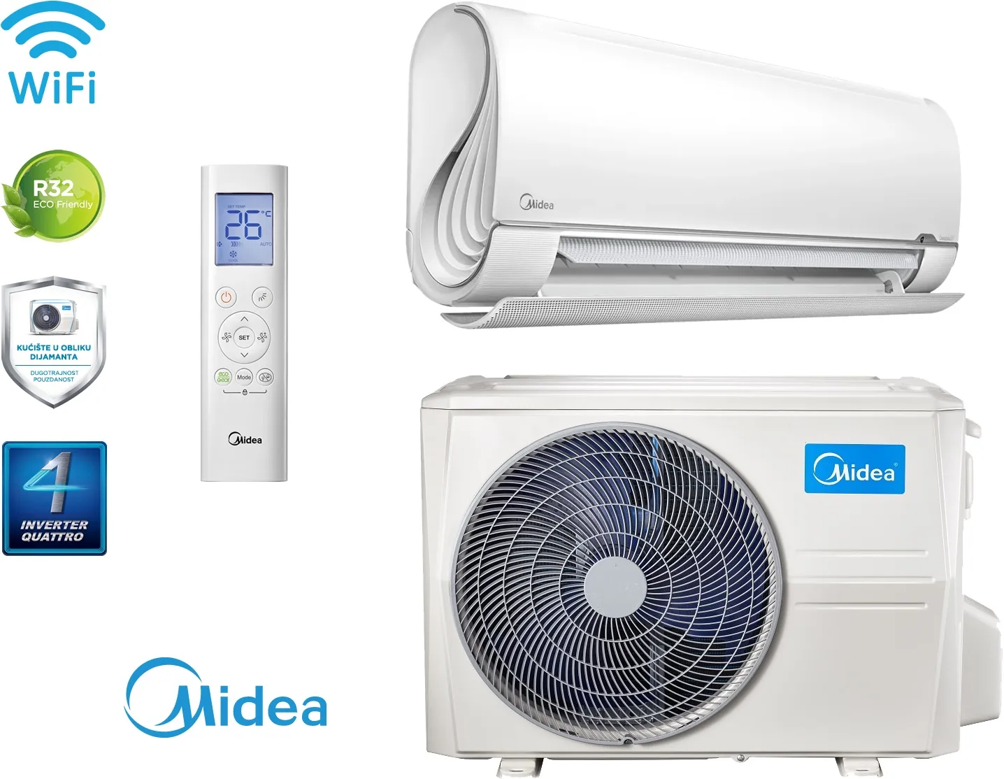 Midea Klima Breezeless-S Msfaau-12hrfn8-I/msfaa-12hrfn8-O - Vinkovci