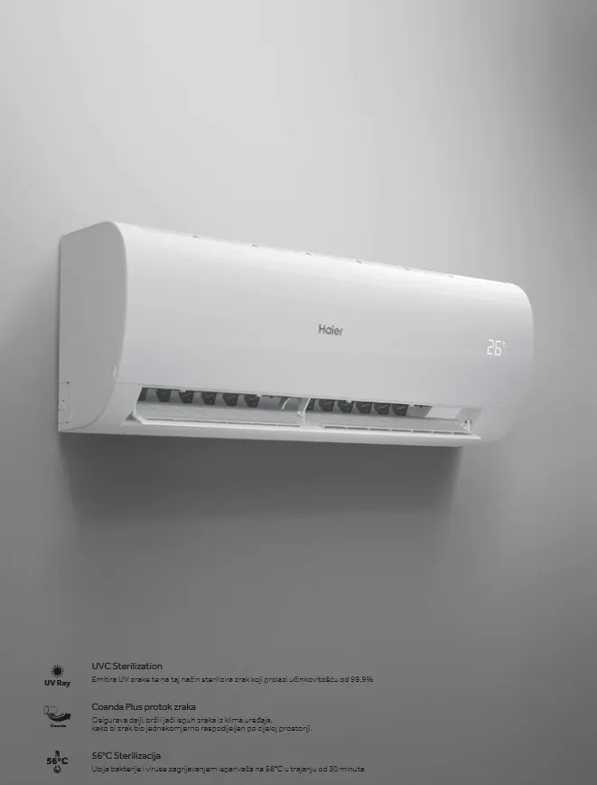 HAIER KLIMA PEARL WIFI AS35PBAHRA/1U35YEGFRA 3,2kW/3,4 KW - Vinkovci