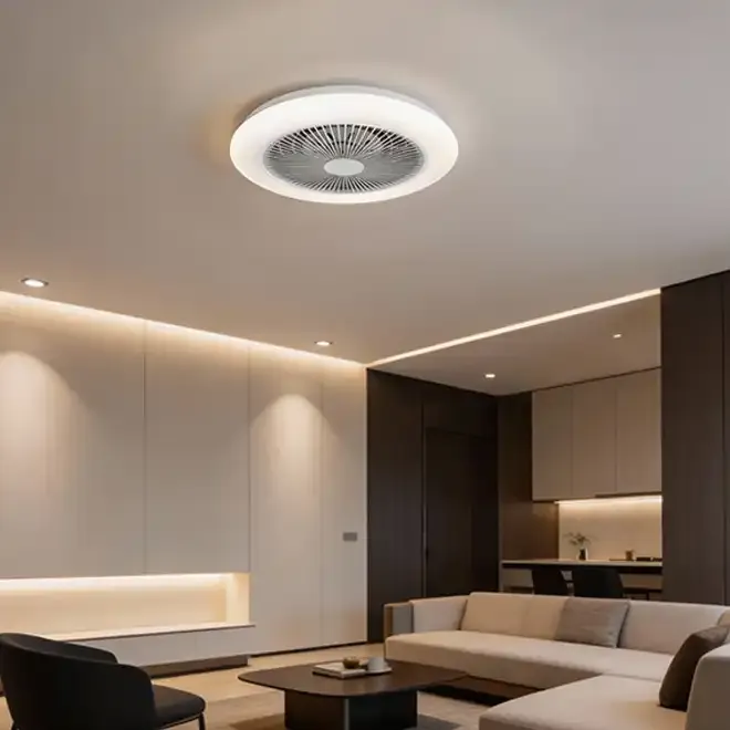 Plafonjera Led Sa Ventilatorom Denver El-006 24w Bijela - Vinkovci