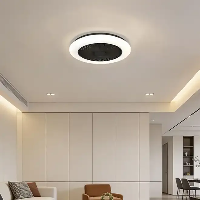 Plafonjera Led Sa Ventilatorom Denver El-006 24w Crna - Vinkovci