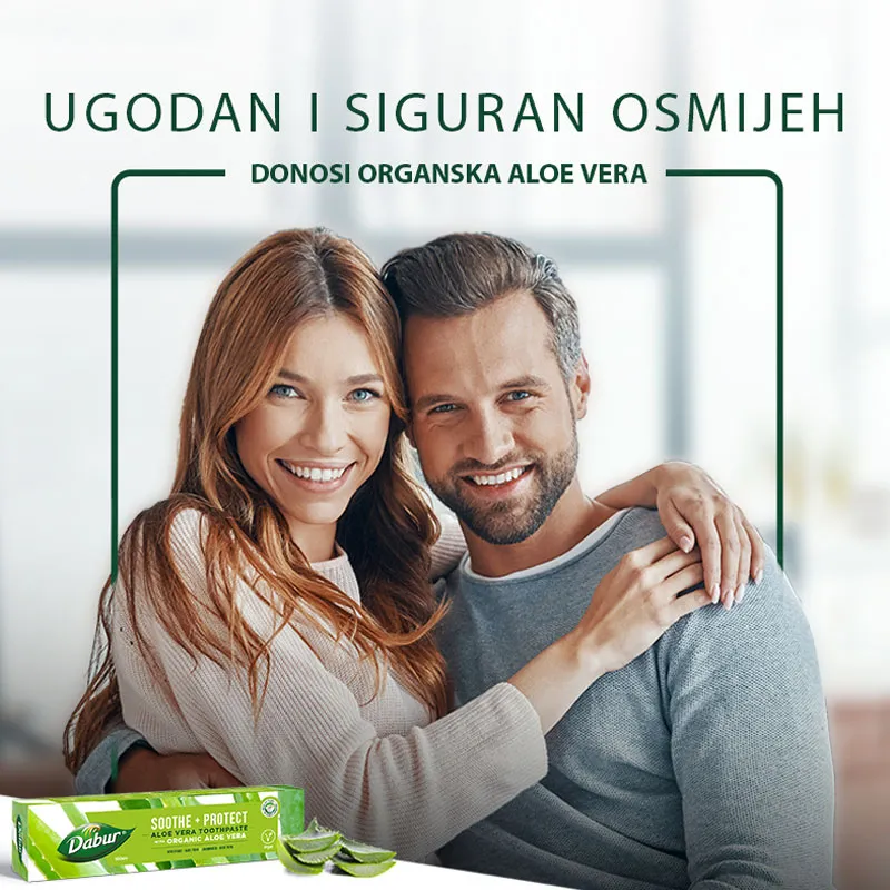 pasta za zube aloe vera dabur (bez fluora) 100ml - slika 6