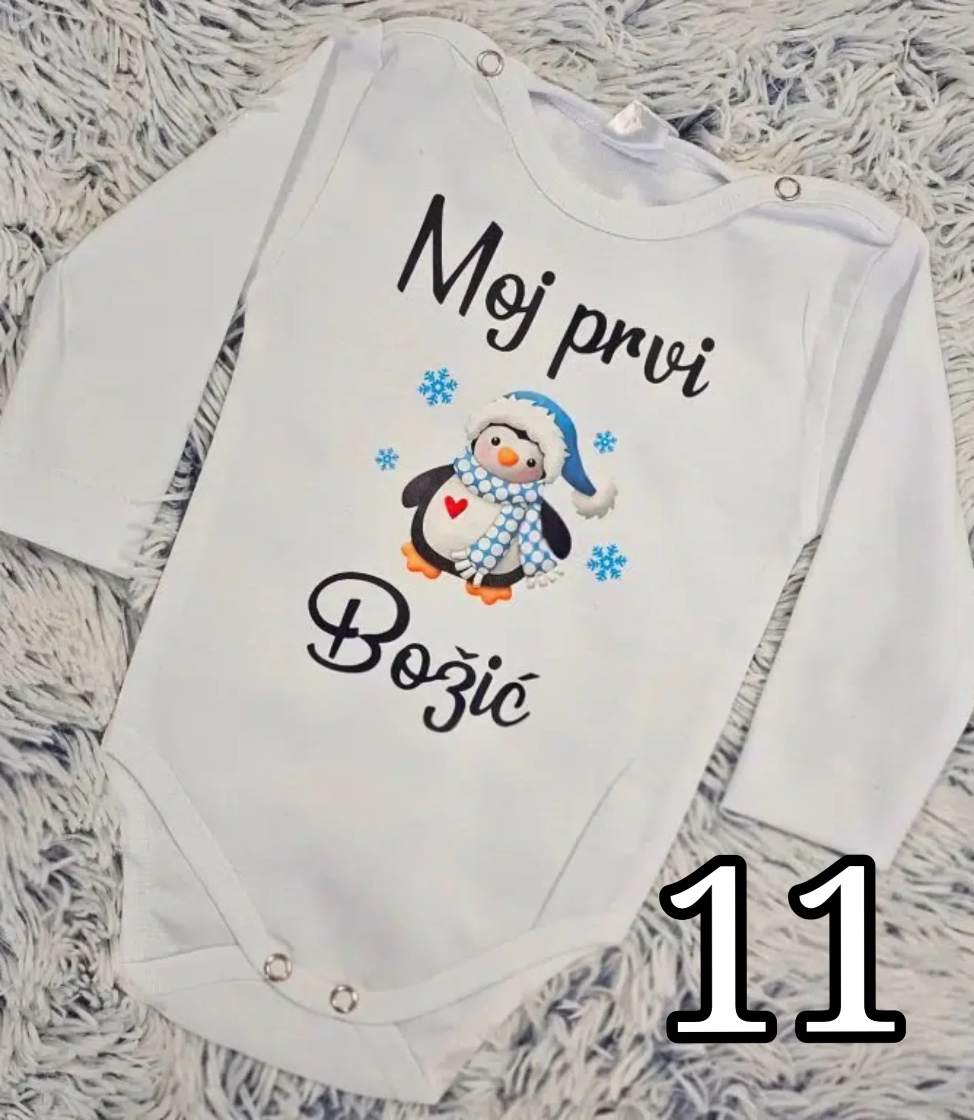 božićni body s tiskom - slika 12