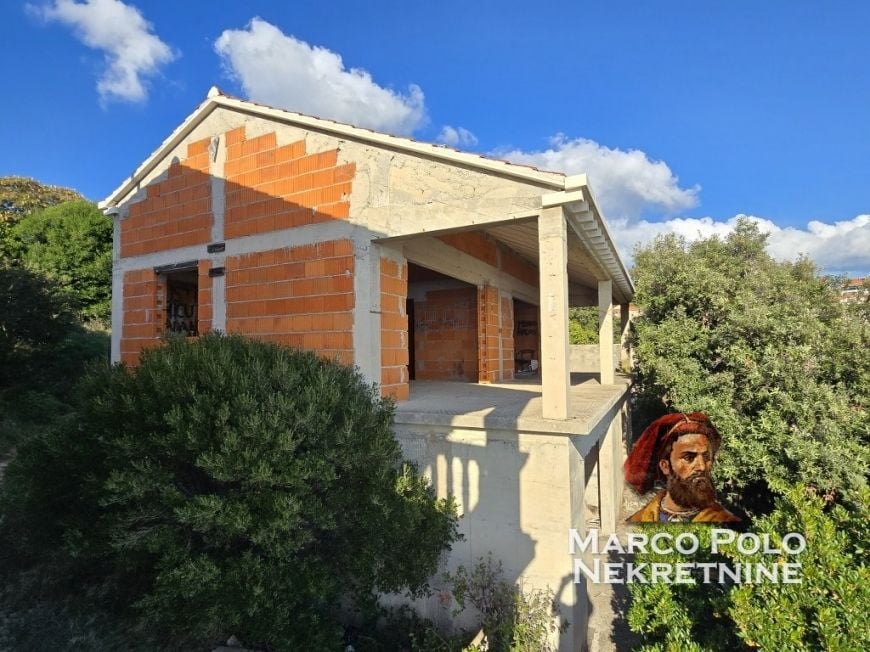 Ekskluzivno: Nedovršena kuća prvi red do mora! - Korčula