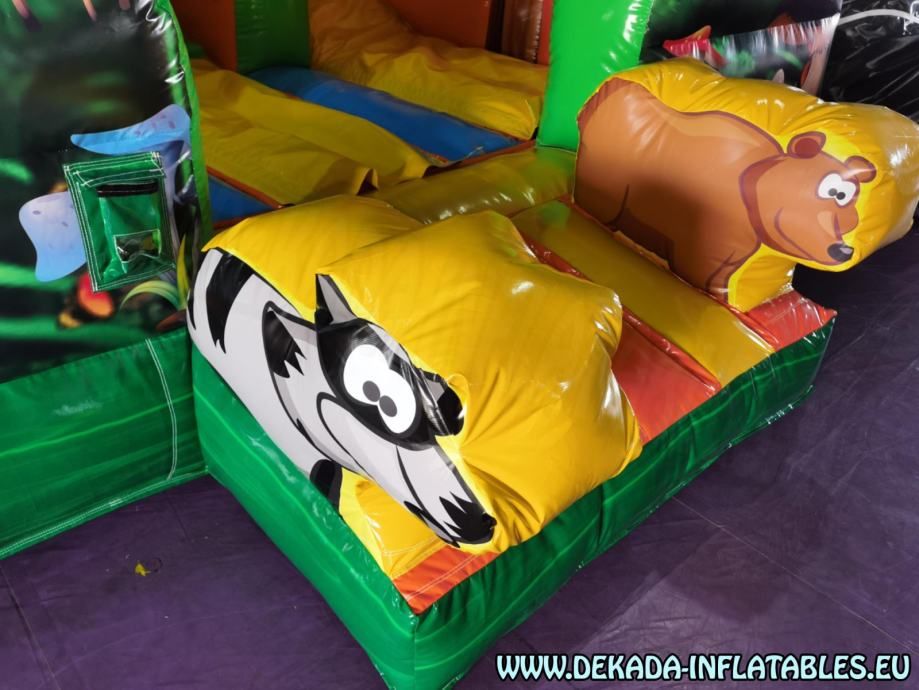 tobogan na napuhavanje - svijet životinja - 7m x 5m- napuhanac - slika 8