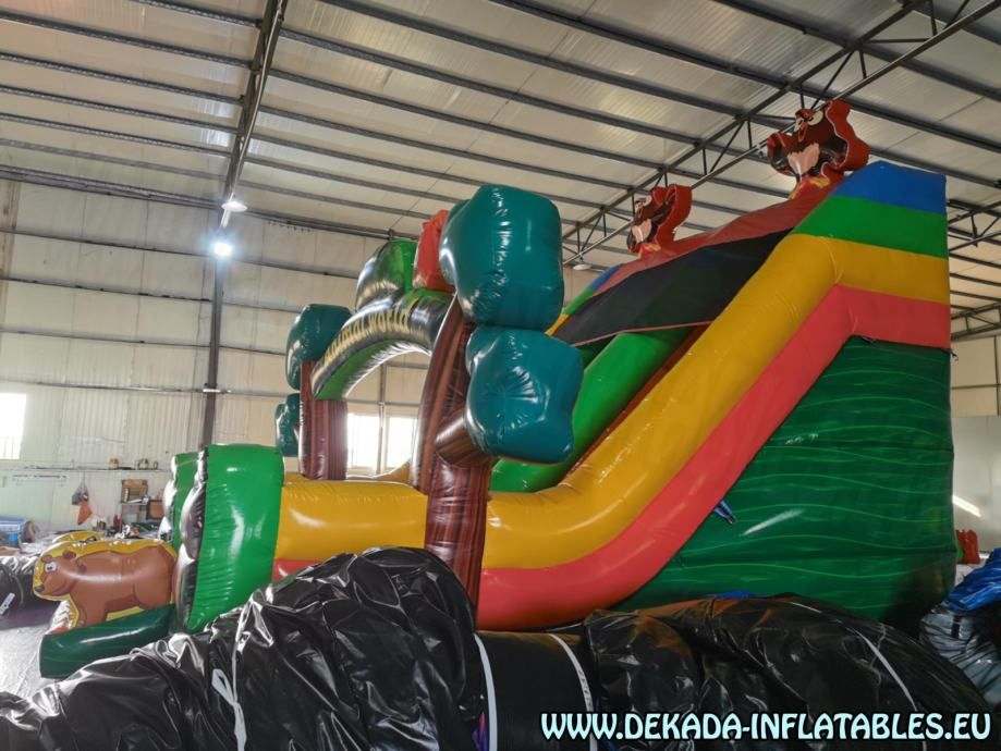 tobogan na napuhavanje - svijet životinja - 7m x 5m- napuhanac - slika 9