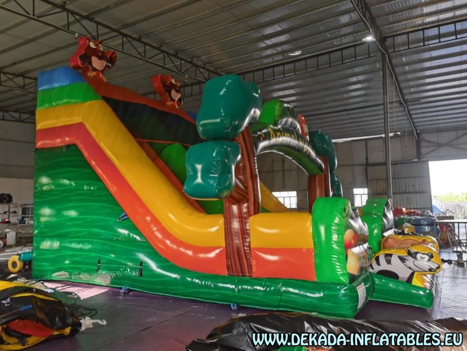 tobogan na napuhavanje - svijet životinja - 7m x 5m- napuhanac - slika 11