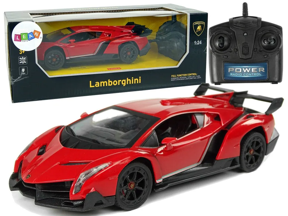 Auto na daljinsko upravljanje1:24 Lamborghini Veneno - crveni - Mursko Središće