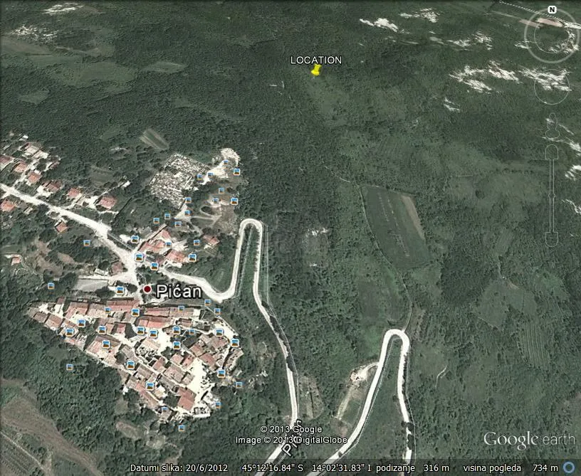 Istra, Pićan, poljoprivredno zemljište 84411 m2
