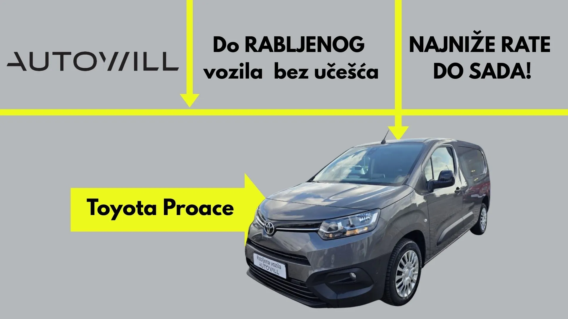 Toyota Proace bez učešća - NAJNIŽA RATA DO SADA! - Zagreb