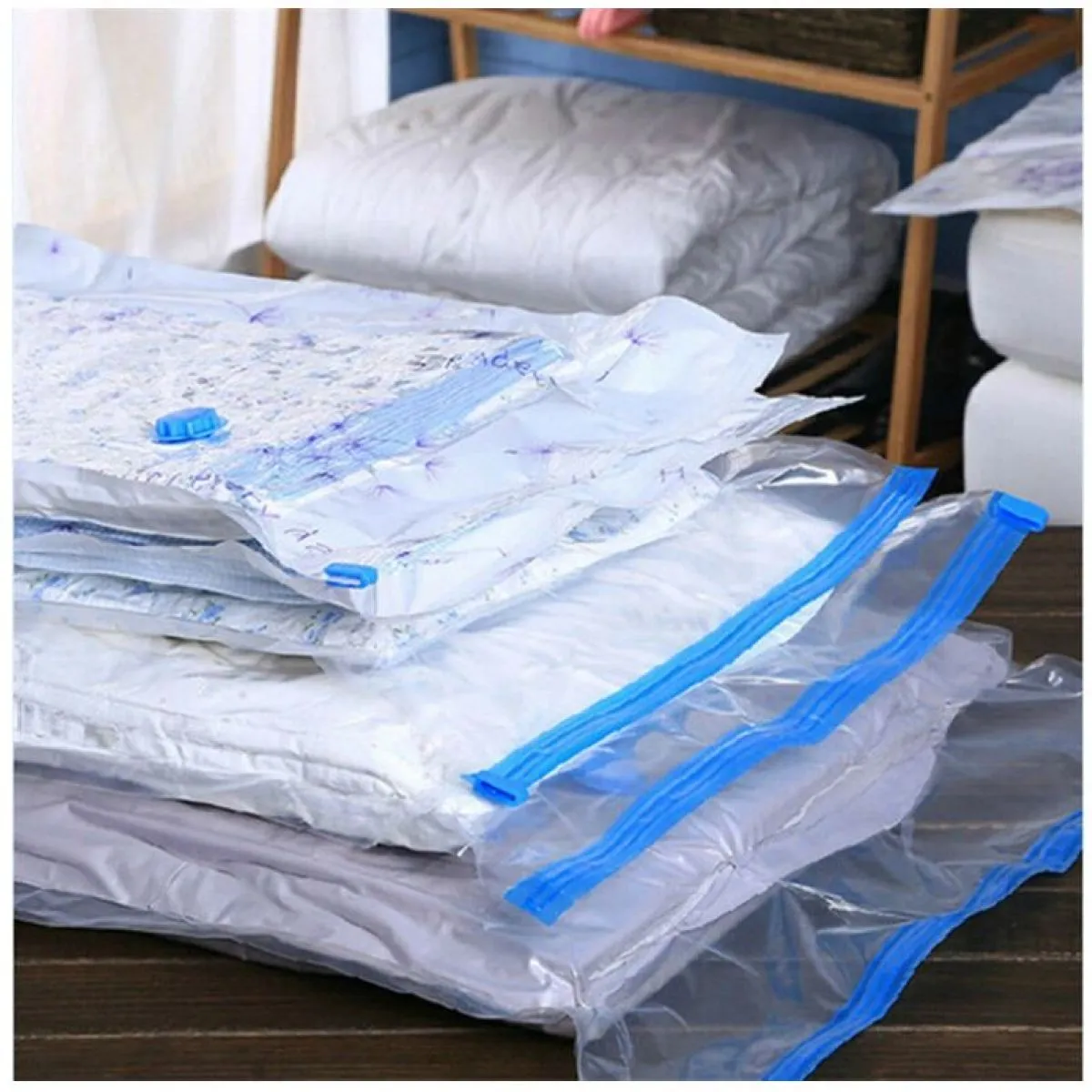 (7-djelni jumbo paket) vreće za vakumiranje odjeće i gratis pumpa - slika 9