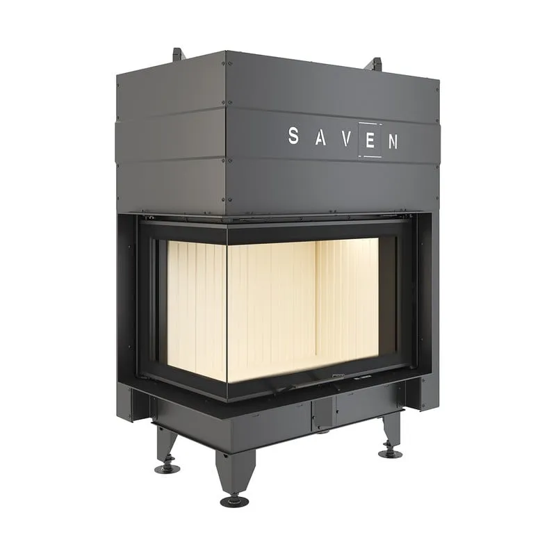 kamin ugradbeni g/saven energy up 75x50x47l (15,1 kw) - bijeli šamot - slika 5