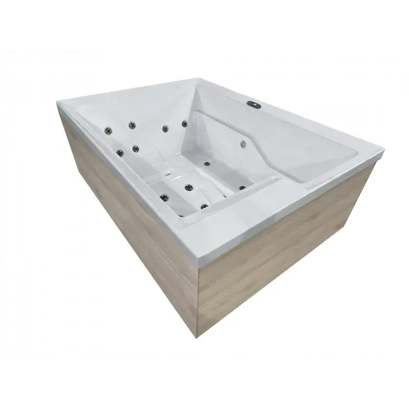 bazen hidromasažni - jacuzzi vanjski zadar - bijeli 190x140x70 cm, uključen pokrov i stepenice - slika 4