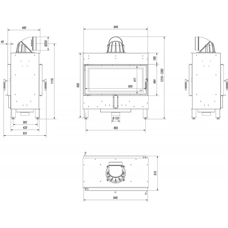 lucy 16/t ugradbeni kamin - slika 6