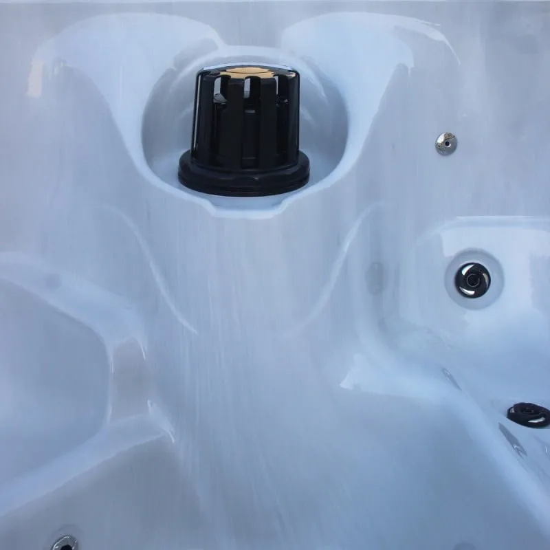 bazen hidromasažni -jacuzzi vanjski palma - bijeli mramor 190x190x86 cm - slika 4