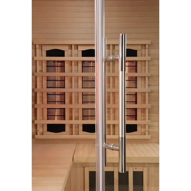 sauna supreme infracrvena za 2 osobe 120x120x190 cm - slika 3