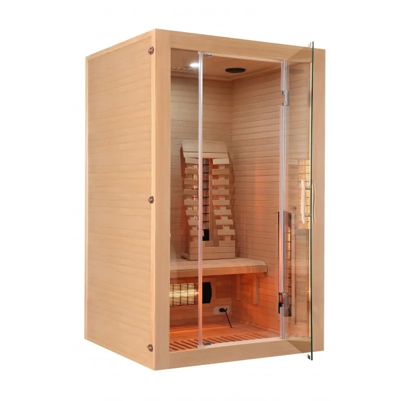 sauna infracrvena kabina malmö 2 za 2 osobe 120x105x190 cm - slika 3