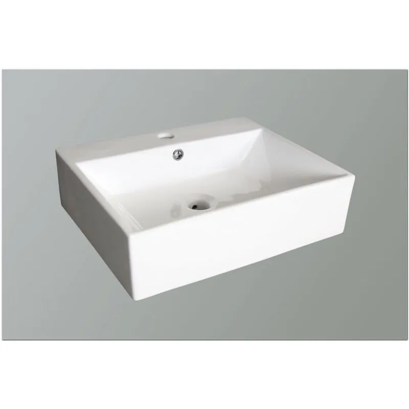 nadgradni keramički umivaonik emilia 510x420x150 mm - slika 2