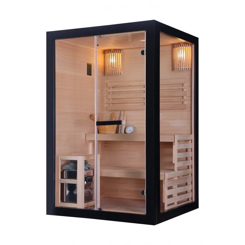 sauna panorama crna za 2 osobe - slika 2