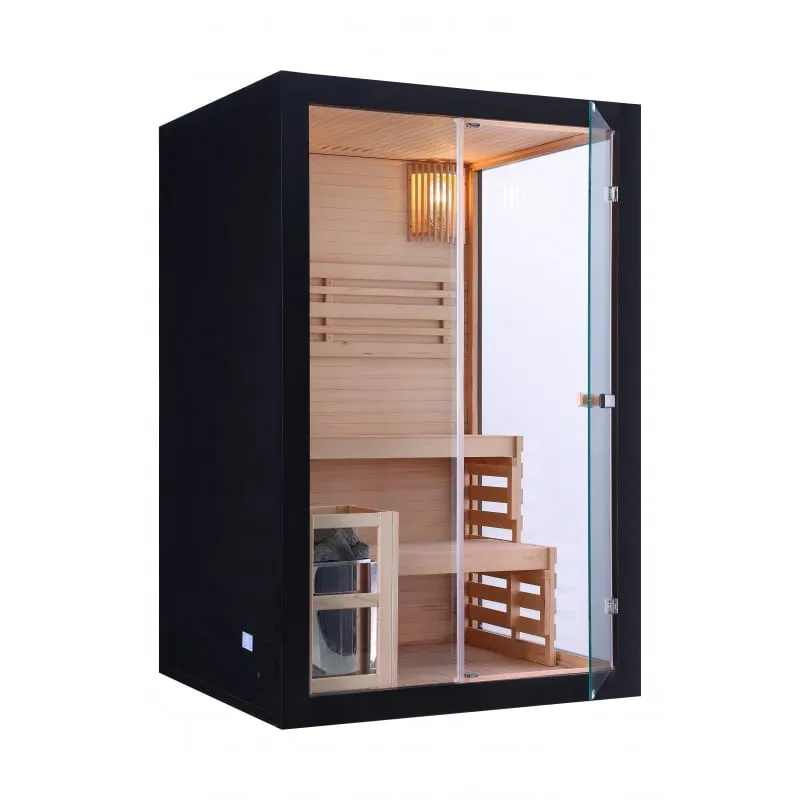 sauna panorama crna za 2 osobe - slika 3