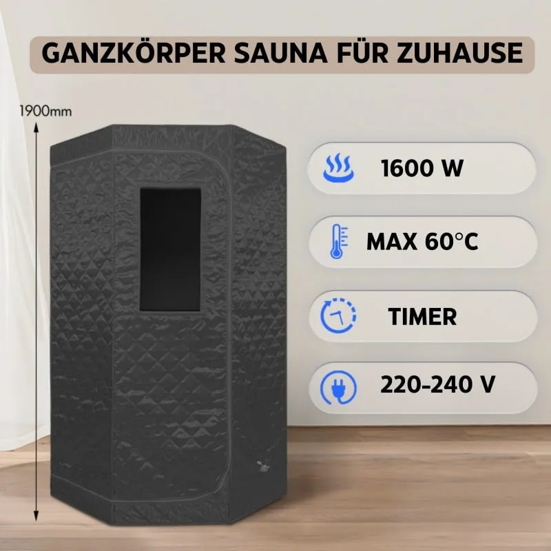 sauna parna prijenosna 90x90x190 cm - slika 10