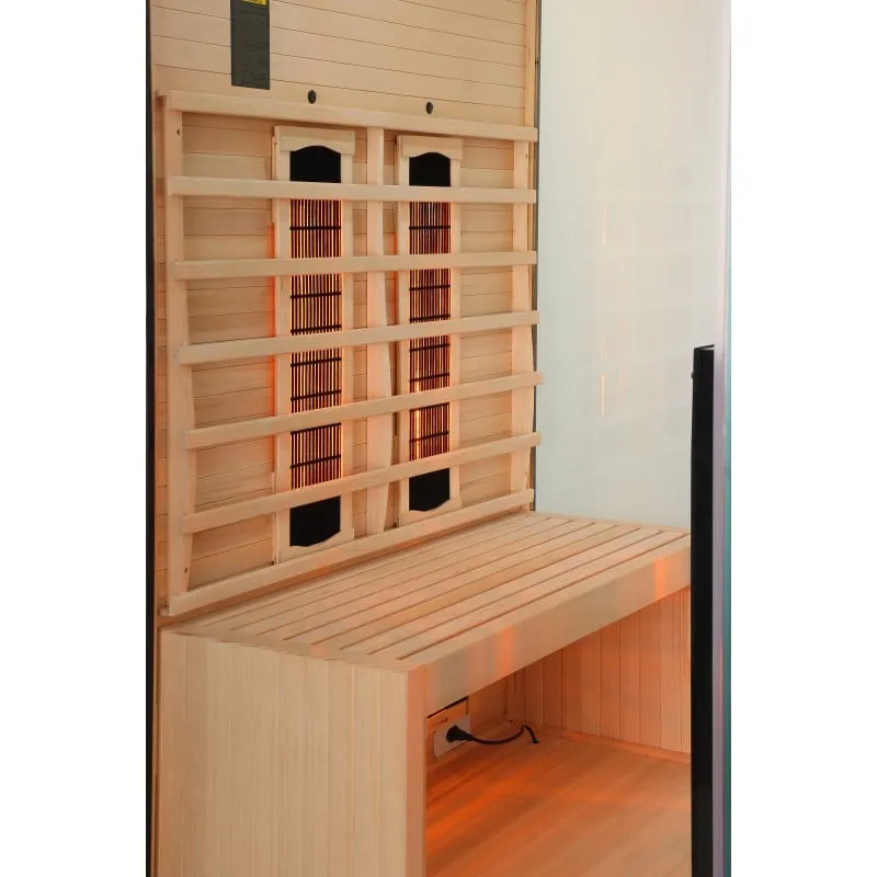 sauna billund 2 nova infracrvena za 2 osobe 125x100x190 cm (komplet za montažu) - slika 3